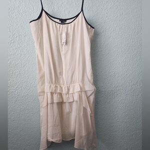 Theory silk dress minimalist coastal lined new with tags size 10
